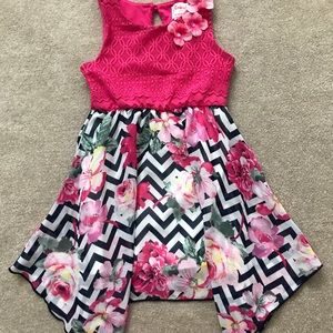 Floral Handkerchief Summer Dress